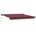 vidaXL Zonnescherm 400x300 cm Bordeauxrood