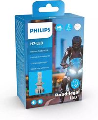 Philips Ultinon Pro6000 LED HL Moto H7 5800K 12V Feu de croisement et feu de route