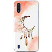 Samsung Galaxy A01 dreamcatcher lune bedrukt siliconen hoesje