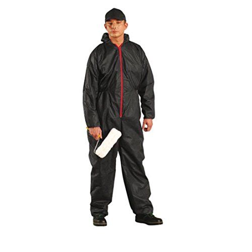 Reis KOM schilderspak, full-body pak, overall, beschermend pak, lakpak, zwart, maat L