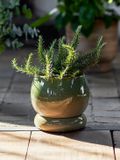 Bloomingville Bloempot aardewerk groen Imke Ø18cm