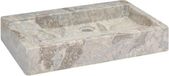 vidaXL Lavabo 58x39x10 cm Marbre Gris