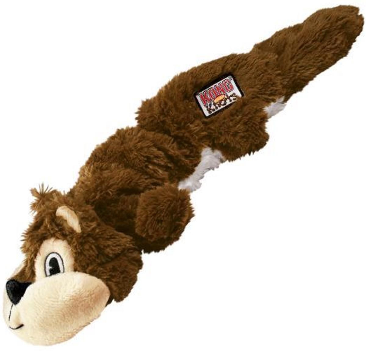 Kong Scrunch Knots Eekhoorn M - Kauwspeelgoed - 102 mm x 89 mm x 51 mm - Multi