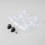 LOS LOS230020 Interieur Set met Helmen Clear Baja Rey RC Voertuig Onderdelen