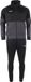 Hummel Authentic Polysuit Trainingspak Unisex - Zwart/Grijs - Maat XL