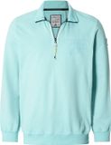 Jan Vanderstorm heren Sweatshirt - 68/70 - turquoise - Plus Size