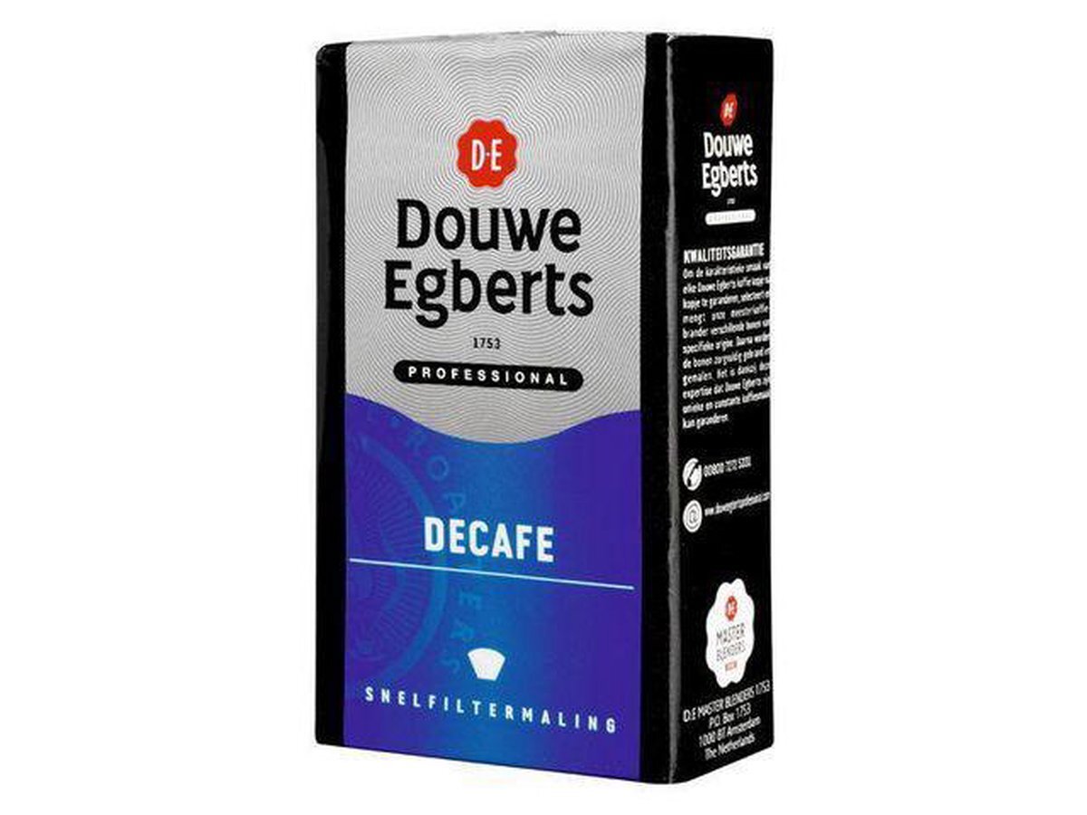 Douwe Egberts decafe snelfilter 250 gram