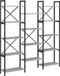 vidaXL Boekenplank 156 x 25 x 167 cm Bewerkt hout Grijs sonoma