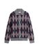 Tommy Hilfiger Strickjacke marine / dunkelgrau / rot