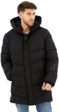 Superdry City Chevron Gewatteerde Parka Heren Zwart