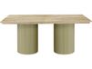 Habitat et Jardin Zénith table à manger ovale en bois - 180 cm - Beige