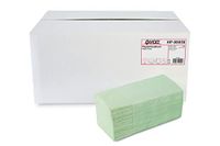 Quicky Papieren handdoek, ZZ-vouw, 25 x 23 cm, 2-laags, gerecycled - groen, 4000 vel, per stuk verpakt