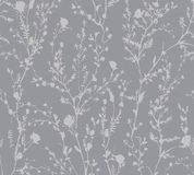 A.S. Création Behang bloemen grijs zilver - 10,05 m x 0,53 m