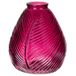 Bellatio Design Vase - violet transparent verre - 14 x 16 cm - vase
