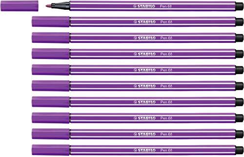 Stabilo Premium Viltstift - Pen 68-10 stuks - lila