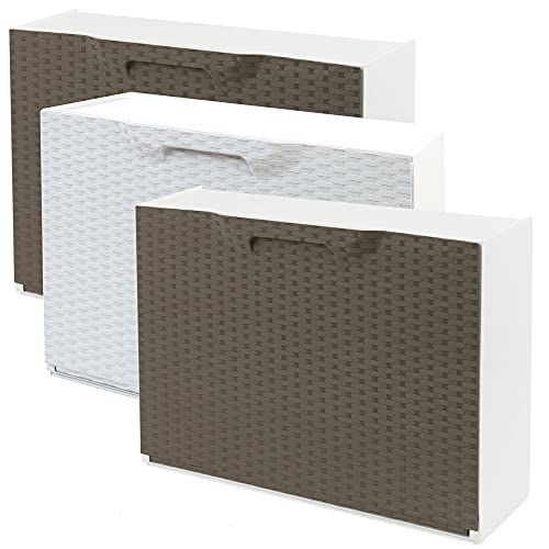 WellHome Schoenenrek - Rotan - Bruin/Wit - 2 stuks