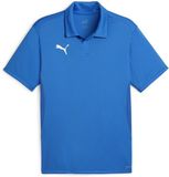 Puma TeamGoal Polo 658771 Electric Blue Lemonade-Puma White-Puma Team Royal