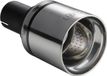 Ulter Sport Uitlaatsierstuk - Rond Race Ø100mm - Lengte 120mm - Montage ->50mm - RVS - Zwart