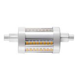 SLV LED QT-DE12 R7s E 9W 3000K 1050lm Grijs