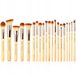 JESSUP - T145 Professionele Bamboe Make-up Kwasten Set - 20 Stuks Synthetisch Haar - Goud