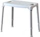 Adhome Douchestoel kunststof/aluminium zonder rugleuning - hoogte 39 - 54 cm