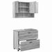 vidaXL Badkamermeubel Set 2 st Grijs Sonoma 76,5 x 35 x 64 cm