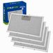 Alapure 4x Metaalfilter voor Klarstein 10034874 / Paolo 72 309x168mm