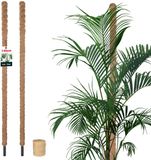 KOTARBAU® Kokosstok Plantenstok 2 stuks 140 cm Kokosvezel Bruin
