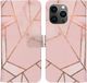 iMoshion Hoesje iPhone 13 Pro - Book Case - Roze / Pink Graphic - Met Pasjeshouder