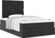 Maison Exclusive - Lit plateforme avec matelas, noir, 120x190 cm, velours