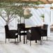 Maison Exclusive - Salon de jardin 5 pièces noir