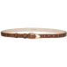 Balagan Ceinture fine à boucle effet croco caramel femme
