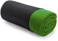 Merkloos / Sans marque Warme Polar Fleece deken/plaid - Set van 5x stuks - groen - 120 x 150 cm