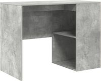 vidaXL Bureau Beton Grijs Houtvezel 102 x 50 x 75 cm