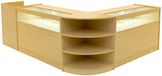 MonsterShop Sagittarius led toonbankset - esdoorn - set 4-delig - helder wit led