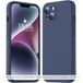 Techsuit SoftFlex Oppo Reno14 Housse Arrière Bleu Marine