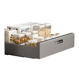 Telescopische lade, uittrekbare lade, keukenorganizer, 35 b x 43 cm (b x d x h), kastorganizer, opbergplanken voor keukenkasten, pantry-organisatie onder de gootsteen, geen boren