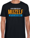 Bellatio Decorations Shoppartners Bv Verkleed als mijzelf verkleed t-shirt / outfit zwart voor heren - M