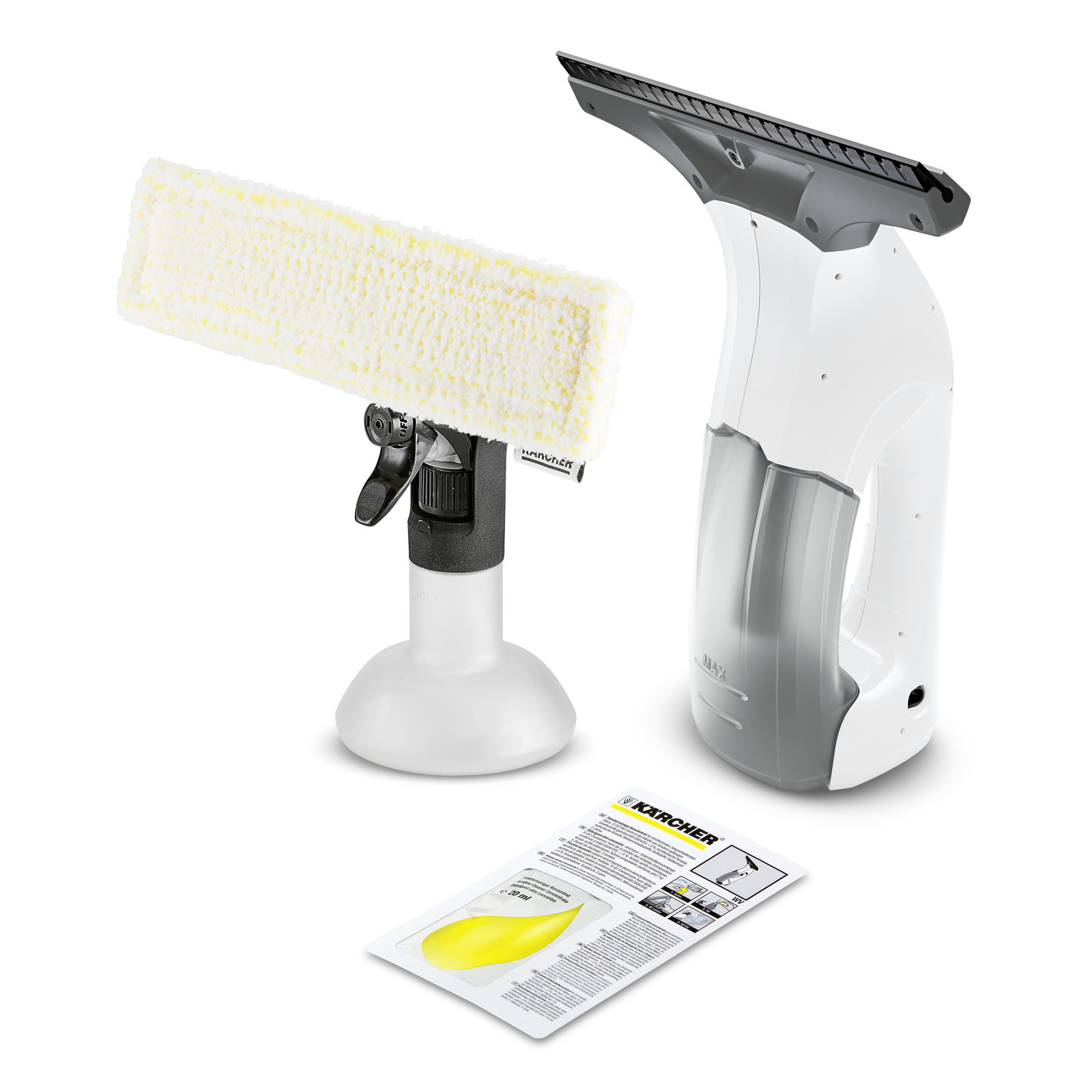 Kärcher WV 1 Plus - Elektrische Raamreiniger - Zwart/Wit