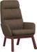 vidaXL Relaxstoel stof taupe