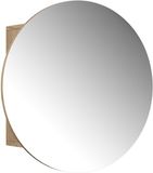 Vicco Loki Badkamerspiegelkast – 60 x 60 cm met 2 compartimenten Krachtige eik goud