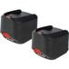 vhbw Set van 2 batterijen compatibel met Bosch UniversalHedgePole 18, UniversalHedgeCut 18-500 gereedschap, tuingereedschap (4000 mAh, Li-Ion, 18 V)