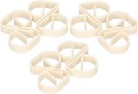 Shoppartners Bv Set van 12x klemmen voor tafelkleed kunststof wit - 5 cm klemmen voor tafelzeil