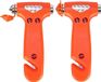 Elodame B.V. Marteau de sécurité - Marteau de sécurité automobile - Brise-vitre et coupe-ceinture - Marteau d'urgence pour voitures - Avec pointes en acier au carbone trempé - 2 pièces - Orange