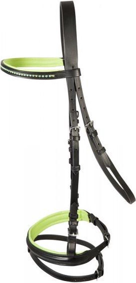 PFIFF trenshoofdstel ´Staines´ MS Zwart-groen