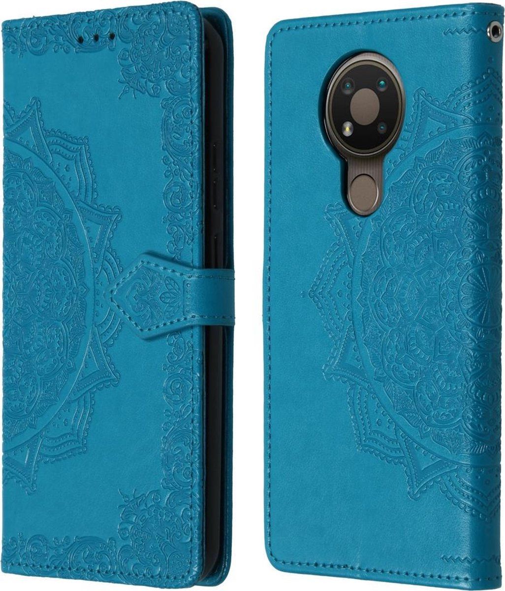 imoshion Mandala Booktype Nokia 3.4 Hoesje - Turqoise - Kunstleer