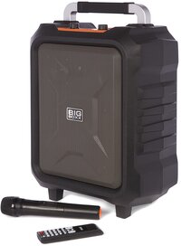 Nikkei BIGBOXX Trolley Speaker met Bluetooth en Microfoon zwart, oranje