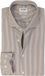 OLYMP Level 5 body fit chemise - popeline - brun rayé - Repassage facile - Tour de cou : 39
