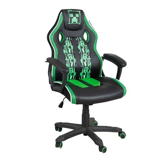 phoenix group AG Originele Minecraft gamingstoel, bureaustoel, draaibaar en gestoffeerd, 61x102-112x62