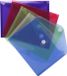 Exacompta 10x Pak van 5 Envelop tassen - PP met klittenband sluiting 24x18cm A5 - Geassorteerd - 56720E